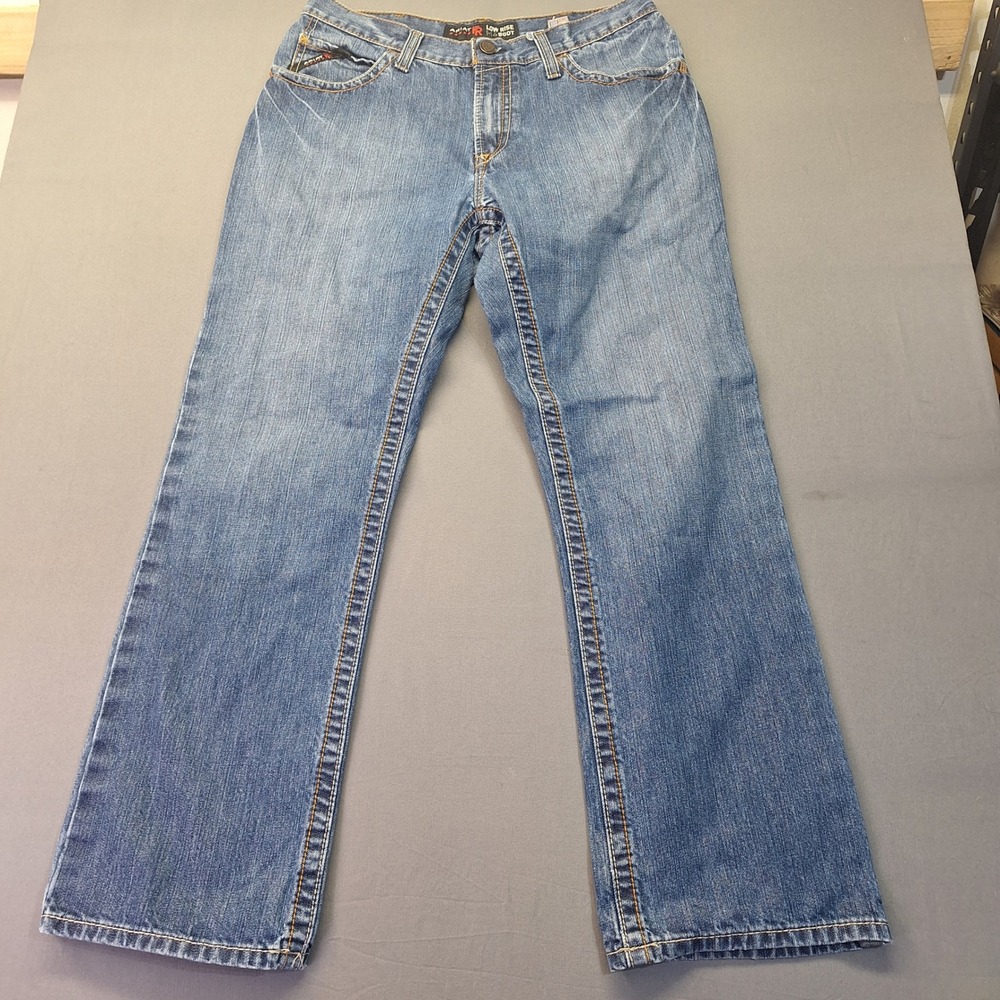 Ariat FR M4 Low Rise Boot Cut Jeans Mens 33x30 Blue Flame Resistant Denim welder